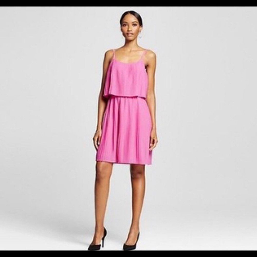 **NEW**Pink Accordion Dress